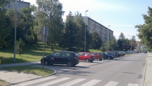 Budowa zatok parkingowych na osiedlu przy ul. Legionów Polskich w Olkuszu